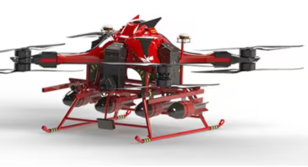 Aeiral Drone Fire Fighting Truck