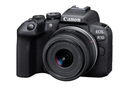 Canon - EOS R10 4K Video Mirrorless Camera 2 Lens Kit with RF-S18-45mm and RF-S55-210mm Lenses - Black