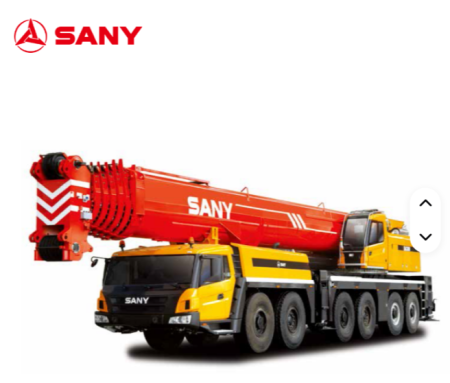 SAC4500S SANYkendini Kaldirma Kule Vinci Crane 80/100/150/300/450 T Hareketli Truck Crane