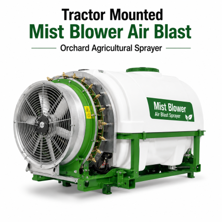 Tractor Mounted Mist Blower Air Blast Orchard Agricultural Sprayer